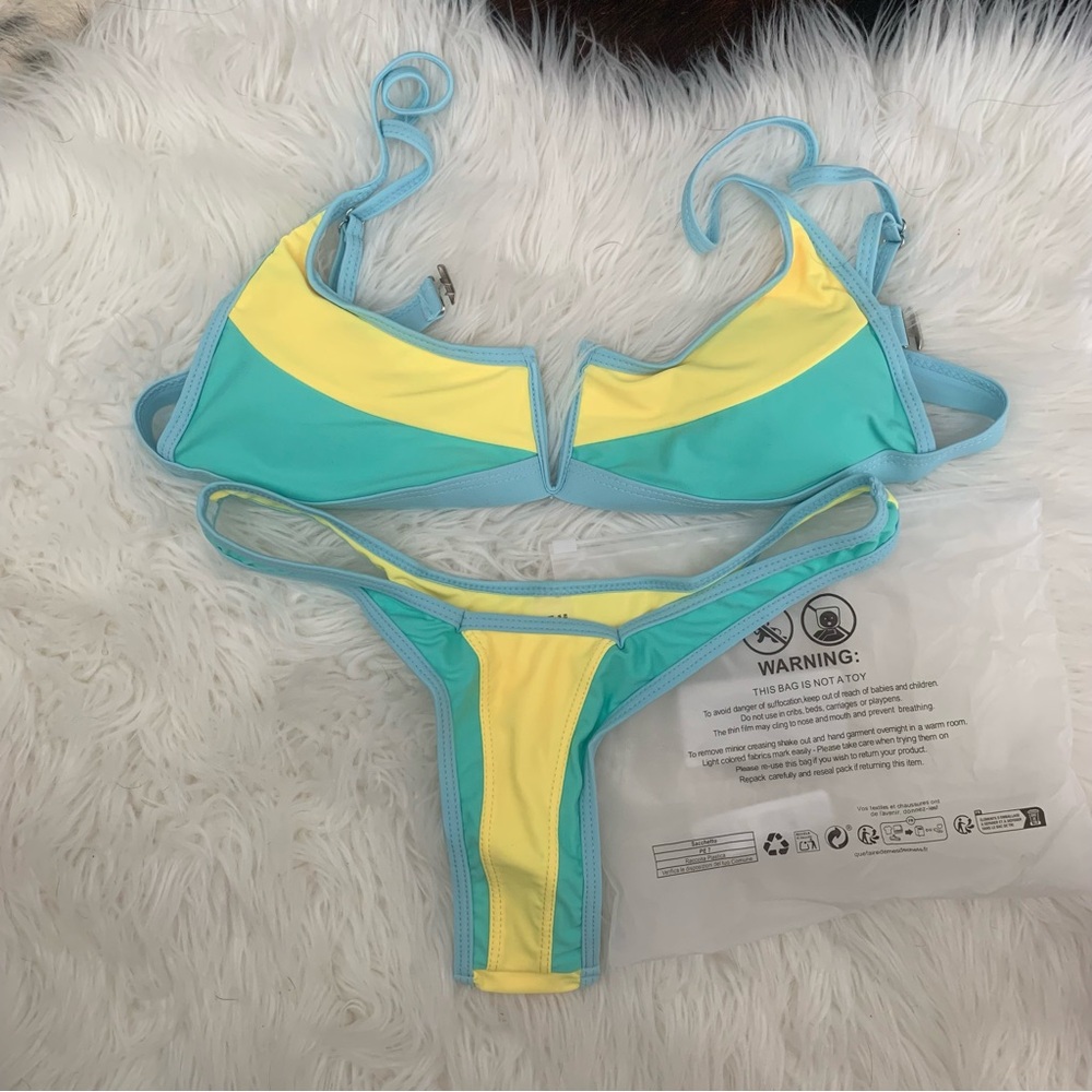 SHEIN Colorful Women's Swimwear Set
